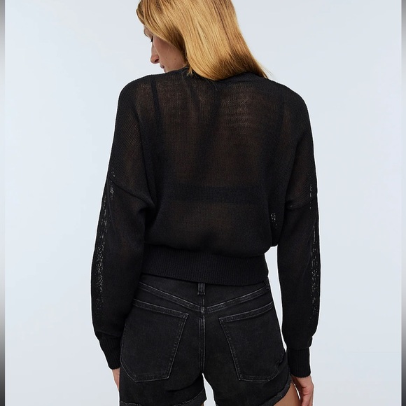 NWT Madewell Loose-Knit Crewneck Sweater - Picture 3 of 6